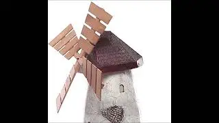 Декоративная мельница ветряная