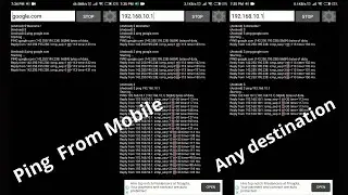 How to check any Router gateway ping on mobile