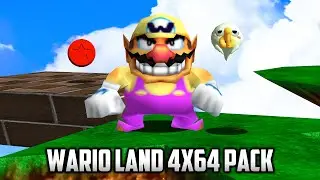 ⭐ Super Mario 64 PC Port - Wario Land 4x64 Pack v1