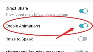 How to enable animation in telegram, telegram me animation kaise enable kare