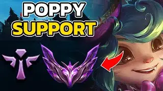 POPPY SUPPORT MASTER GAMEPLAY, LOL OFF-META BUILD/GUIDE, HOW TO PLAY POPPY SUPPORT
