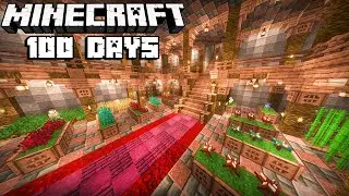 Surviving 100 Days Building A ULTIMATE Underground Base