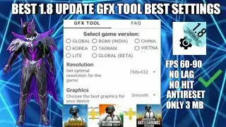 GFX TOOL 1.8 BEST SETTING IS HERE IN PUBG MOBILE & BGMI | HOW TO USE GFX TOOL 1.8 IN PUBGM & BGMI