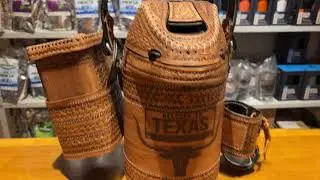 Garrafa Térmica revestida de couro 2,5L