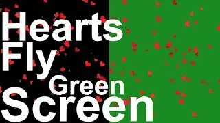 Hearts Fly Green Screen Free High Quality Effects || HD Video 1080p || By A S Creation Cloud ||
