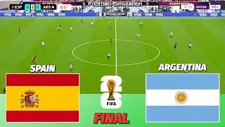 🔴 LIVE | Spain vs Argentina - Final - FIFA World Cup 2026 | PES 21 Simulation