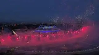 Салют на Зенит Арене (стадион Санкт-Петербург)