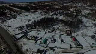Квадрокоптер над зоной отдыха Горняк. Магадан