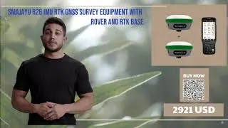 Equipo de encuesta SMAJAYU R26 IMU RTK GNSS con Rover