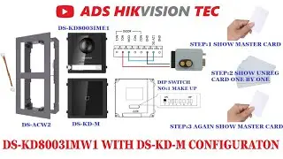 Hikvision IP intercom with card reader - DS-KD8003IME1 with DS-KD-M