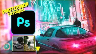 IN NEON VIBE CITY - HOW TO EDIT PHOTOS IN cyberpunk STYLE. BY Krampah Wilson.