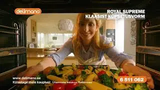 Klaasist keskmine küpsetusvorm + kaas Royal Supreme