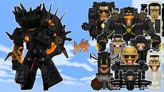 WATCHMAN OF DOOM vs SKIBIDI TOILET | MINECRAFT PE BATTLE