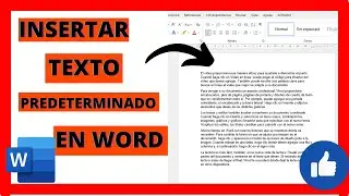 🧐Agiliza tu escritura: Descubre cómo insertar texto predeterminado en Word