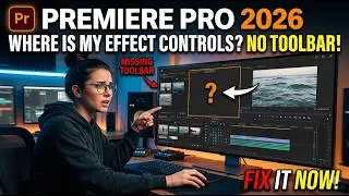 Premiere Pro 2026 :  Missing Effect Controls Panel and No Toolbar - اردو / हिंदी