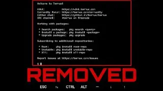 How to Remove WELCOME TEXT after installing TERMUX