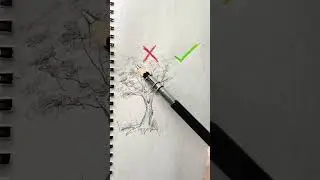 how to draw a tree #fyp