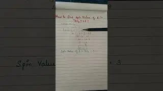 Spin value of Boron