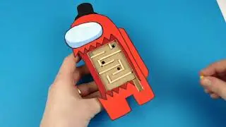 Among Us Walkthrough Maze DIY & Gameplay 😊 Among Us Hide and Seek Easy paper craft ideas