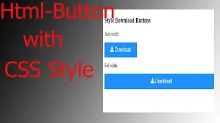 How to Create a Style Download Button Only Html and CSS (2021)