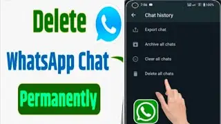 whatsapp chat permanent delete kaise Karen in 2024||how to delete Whatsapp chat permanently in2024