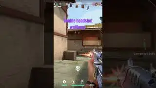 Double headshot wallbang in console valorant #shorts #fyp