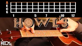 MERRY GO ROUND - Howl's Moving Castle Simple & Easy Ukulele Tutorial
