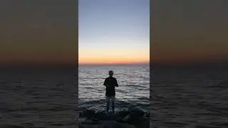 Закат на чёрном море, рыбалка #путешествия #море #рыбалка #закат