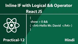 Logical operator in react js ||  Inline if with Logical && Operator - Condition rendering