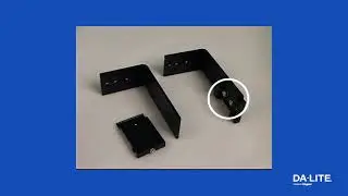 Da-Lite Floating Mounting Bracket for Cosmopolitan® and Tensioned Cosmopolitan® Electrol®