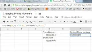 Correcting UK Telephone Numbers in a Spreadsheet