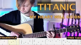 Titanic - My Heart Will Go On | Fingerstyle + Free tabs