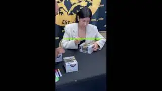 Stephanie Beatriz signing autographs at THE FUNKOOL SHOP on April Fools' Day
