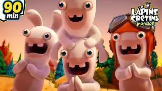 Les Lapins Crétins : Objectif Lune ! | Les Lapins Crétins Invasion🐰 | Nouvelle compilation 90 Min