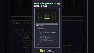 Hacker Login Form Using HTML CSS |  A Next Level Login Form With Floating Placeholder | CodeMinds