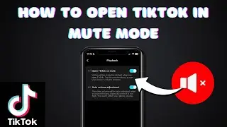 How to Open TikTok In Mute Mode