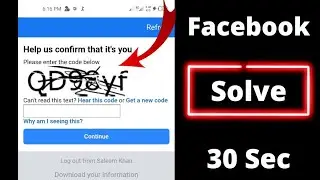 Help us confirm that it's you Facebook | Please enter the code below Facebook