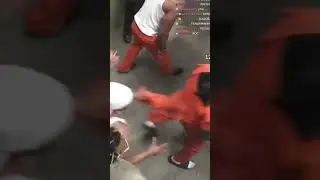 Duke Dennis turns into SUPERMAN during RDC prison fight 🤣🤣 #kaicenat #kai #shorts #amp