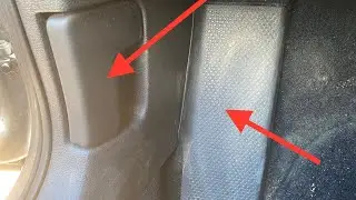 How to remove the hood release handle and footrest on a Volkswagen Passat