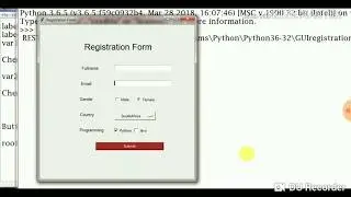 Registration Form in Python