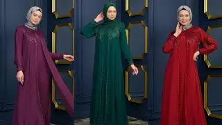 Tesettür Abiye Modelleri Poplin Moda Düğün Abiyeleri 2022 Part 45