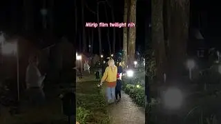 Suasana malam di bobocabin Cikole Lembang Bandung
