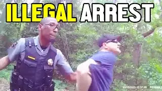 Corrupt Cops Go INSANE! Highly ILLEGAL Arrest!