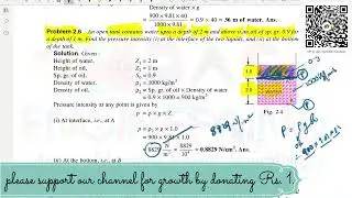 FLUID MECHANICS || R.K BANSAL|| CHAPTER 2 || Properties of Fluids || Example 2.6