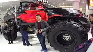 Custom Foton Tunland S, really huge wheels, mud Monster truck
