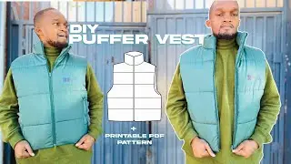 DIY | How to sew a Puffer Vest | PDF PATTERN INCLUDED