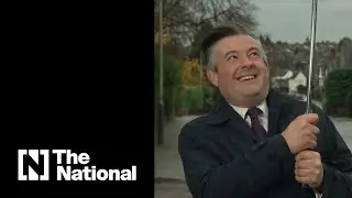 Windy weather interrupts interview