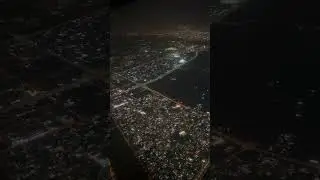 Glittering Dubai Looks like Jewel box @ Night During Flight Landing