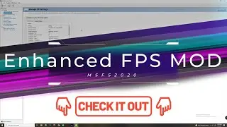 MSFS2020 Enhanced Performance FPS BOOST MOD WOW! Get the best experience POSSIBLE!