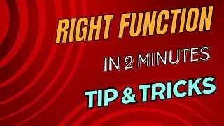 Right Function in MS Excel by ExcelMaster774 in Urdu & Hindi 